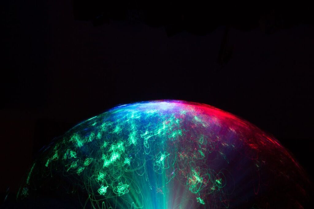 closeup-shot-of-a-color-changing-fibre-optic-lamp